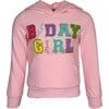 Birthday Girl Fleece Hoodie, Pink - Sweatshirts - 1 - thumbnail