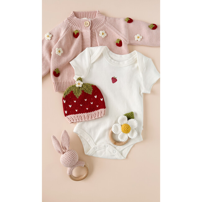 Baby Onesie, Red Strawberry - Onesies - 4