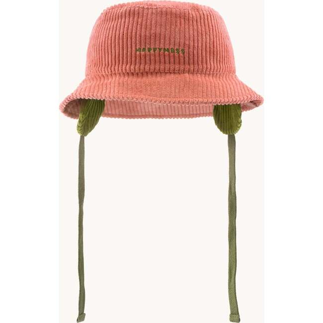 Corduroy Hat, Pink Blush & Moss - Hats - 3