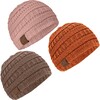 Baby's Warmzy Beanies, Tawny (Pack Of 3) - Hats - 1 - thumbnail