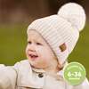 Baby's Pom Knitted Beanie, Rust (Pack Of 2) - Hats - 2