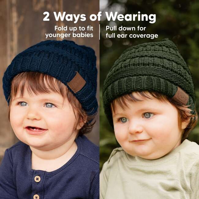 Baby's Warmzy Beanies, Urban (Pack Of 3) - Hats - 3