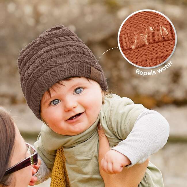 Baby's Warmzy Beanies, Tawny (Pack Of 3) - Hats - 7