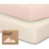 Soothe Fitted Crib Sheet, Cameo (Pack Of 2) - Crib Sheets - 1 - thumbnail