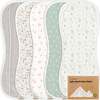 Softe Muslin Burp Cloths, Prairie (Pack Of 5) - Burp Cloths - 1 - thumbnail