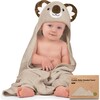 Baby's Cuddle Organic Hooded Towel, Koala - Bath Accessories - 1 - thumbnail