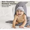 Baby's Cuddle Organic Hooded Towel, Shark - Bath Accessories - 3