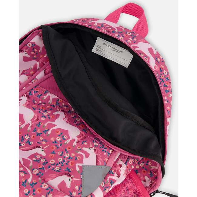 Toddler Girls Unicorn Print Backpack 16L, Pink - Backpacks - 4