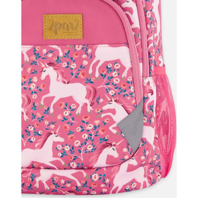 Toddler Girls Unicorn Print Backpack 16L, Pink - Backpacks - 6