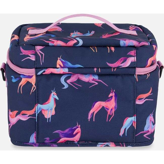 Unicorn Print Lunch Box, Navy - Lunchbags - 4