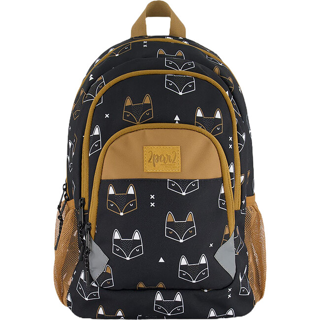 Toddler Boys Backpack 16L, Black With Fox
