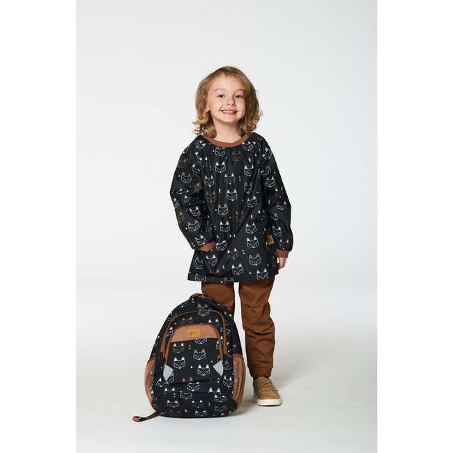 Toddler Boys Backpack 16L, Black With Fox - Backpacks - 3