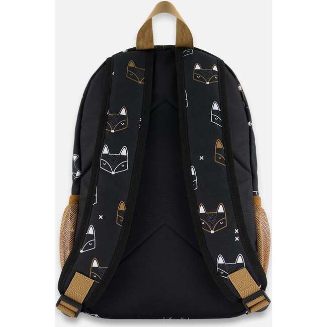 Toddler Boys Backpack 16L, Black With Fox - Backpacks - 4