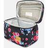 Roses Print Lunch Box, Black - Lunchbags - 5