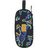 Neon Dino Print Pencil Case, Black - School Supplies - 1 - thumbnail