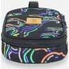 Neon Dino Print Pencil Case, Black - School Supplies - 3