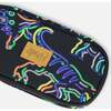 Neon Dino Print Pencil Case, Black - School Supplies - 5
