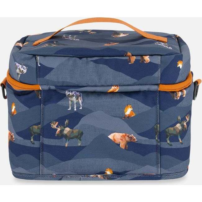 Moutains Animals Print Lunch Box, Navy - Lunchbags - 4