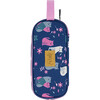 Kitten Print Pencil Case, Navy Blue - School Supplies - 1 - thumbnail