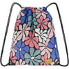 Girls Retro Flowers Print Cinched Top Drawstring Bag, Multicolors - Bags - 1 - thumbnail