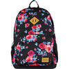 Girls Roses Print Backpack 25L, Black - Backpacks - 1 - thumbnail