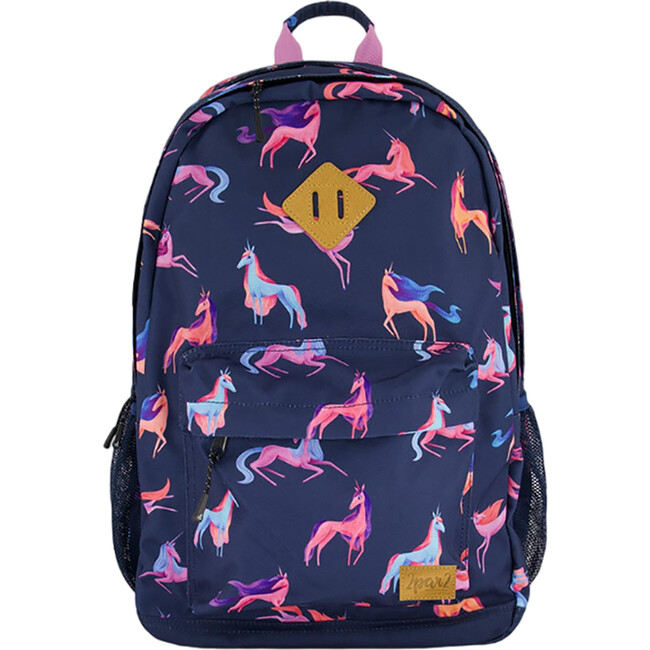 Girls Unicorn Print Backpack 18L, Navy