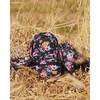 Girls Roses Print Backpack 25L, Black - Backpacks - 2
