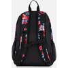 Girls Roses Print Backpack 25L, Black - Backpacks - 4