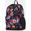 Girls Roses Print Backpack 25L, Black - Backpacks - 6