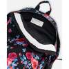 Girls Roses Print Backpack 25L, Black - Backpacks - 7