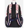 Girls Flowers Print Backpack 25L, Pink & Off-White - Backpacks - 3