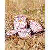 Flowers Print Pencil Case, Pink & Off-White - School Supplies - 2