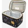 Fox Print Detachable Shoulder Strap Lunch Box, Black - Lunchbags - 5