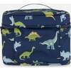 Dinosaurs Print Detachable Shoulder Strap Lunch Box, Navy Blue - Lunchbags - 3