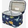 Dinosaurs Print Detachable Shoulder Strap Lunch Box, Navy Blue - Lunchbags - 5