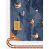 Boys Moutains Animals Print Cinched Top Drawstring Bag, Navy - Bags - 4