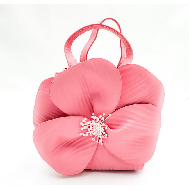3D Flower Detail Handbag, Pink
