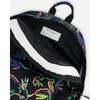 Boys Neon Dino Print Backpack 25L, Black - Backpacks - 6