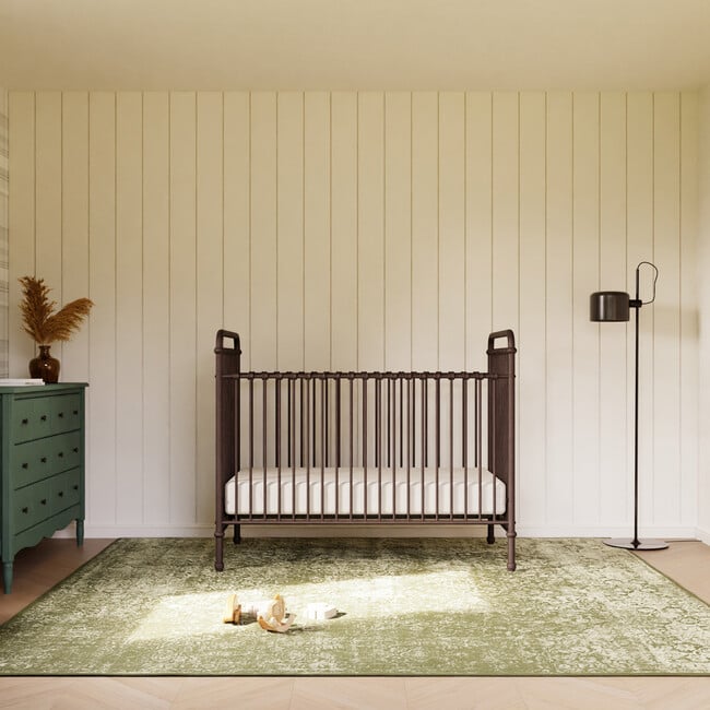 Abigail 3-in-1 Convertible Mini Crib, Vintage Iron - Cribs - 3