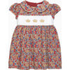 Little Liberty Emma Print Peter Pan Collar Smocked Crown Dress, Emma & Georgina - Dresses - 1 - thumbnail