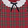 Tabitha Tartan Willow Collar Drop Waist Dress, Red - Dresses - 3