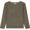 Pimpi long Sleeve Sweatshirt, Sage - Sweatshirts - 1 - thumbnail