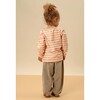 Noé Round Neck Sweatshirt, Pink Stripes - Sweatshirts - 5