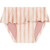 Mimi Ruffle Swim Briefs, Pink Stripes - Underwear - 1 - thumbnail