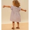 Cousine Ruffle Sleeve Dress, Violet Stripes - Dresses - 5