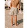 Chico Printed Swim Shorts, Green Stripes - Swim Trunks - 1 - thumbnail