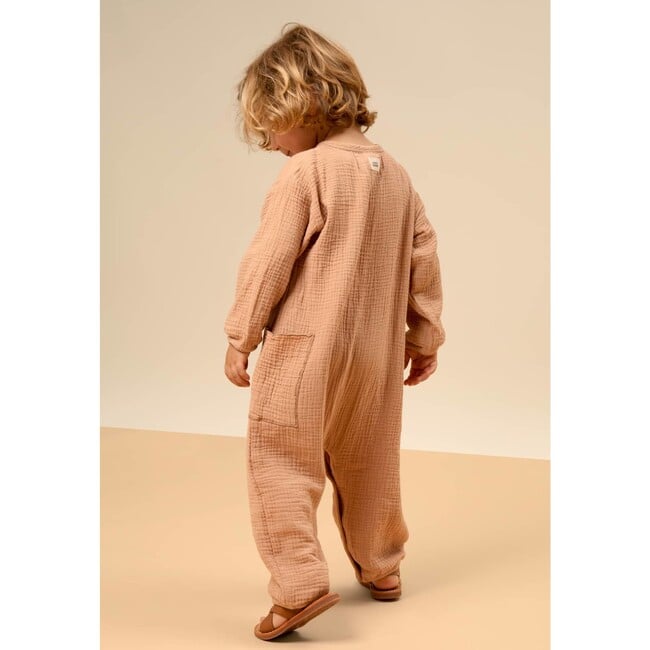 Big Papi long Sleeve Jumpsuit, Praline - Jumpsuits - 2