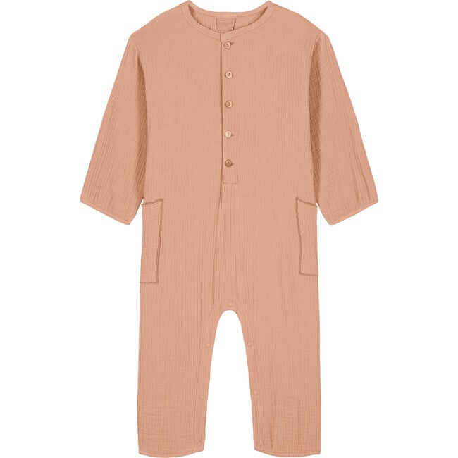 Big Papi long Sleeve Jumpsuit, Praline - Studio Bohème Paris Rompers |  Maisonette