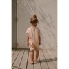 Baby's Short Sleeve Jumpsuit, Pink Stripes - Jumpsuits - 2