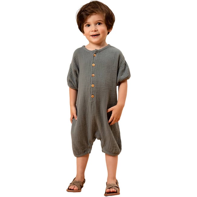 Baby's Short Sleeve Jumpsuit, Sedona - Jumpsuits - 2